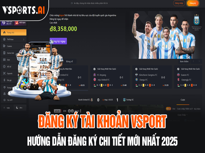 HƯỚNG DẪN ĐĂNG KÝ TÀI KHOẢN VSPORT 1 Hướng dẫn đăng ký tài khoản Vsport an toàn mới nhất