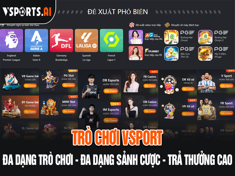 Trang chủ 3 Trò chơi Vsport đa dạng sảnh cược thể thao trả thưởng cao